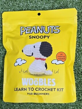 The Woobles Peanuts Snoopy Learn To Crochet Kit New In SEALED Package
